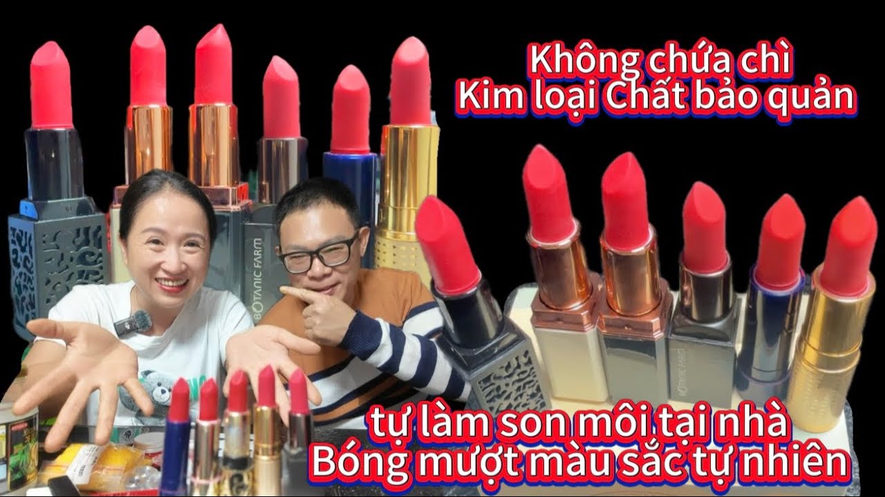 Tự làm son dưỡng môi sở hữu đôi môi bóng mượt màu sắc tự nhiên không chì ,kim loại, chất bảo quản