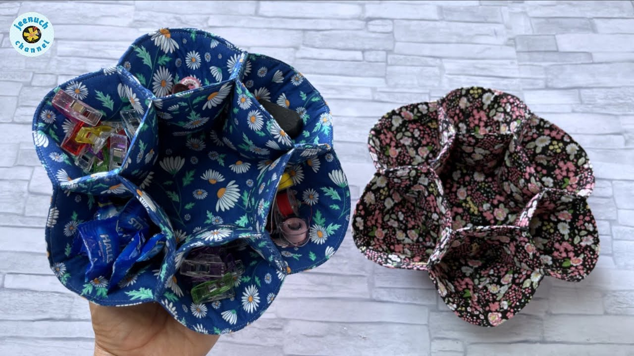 How to Make a Basket From Circular Parts | Beautiful Baskets With an Easy Trick | Sewing Tutorial