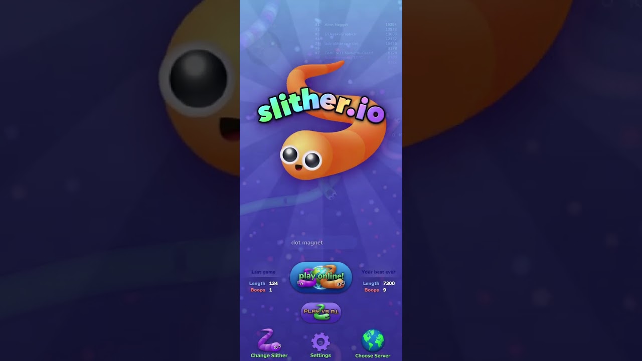 Slither.io but on phone!