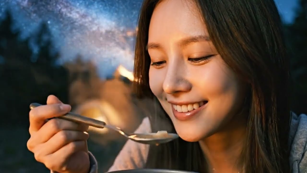 Solo Camping Alone in Deep Forest | Korean Beautiful Girl