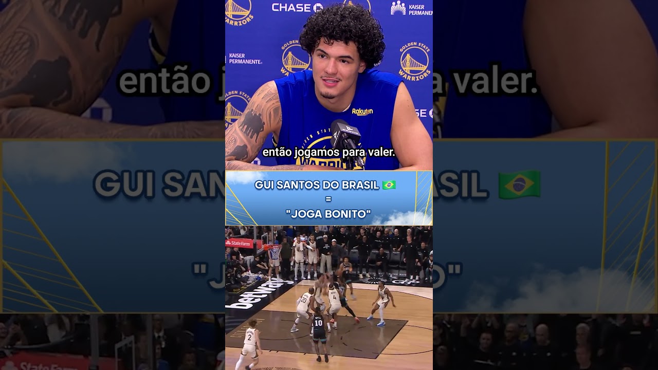 Gui Santos joga bonito! 🇧🇷 #nba #basquete #shorts