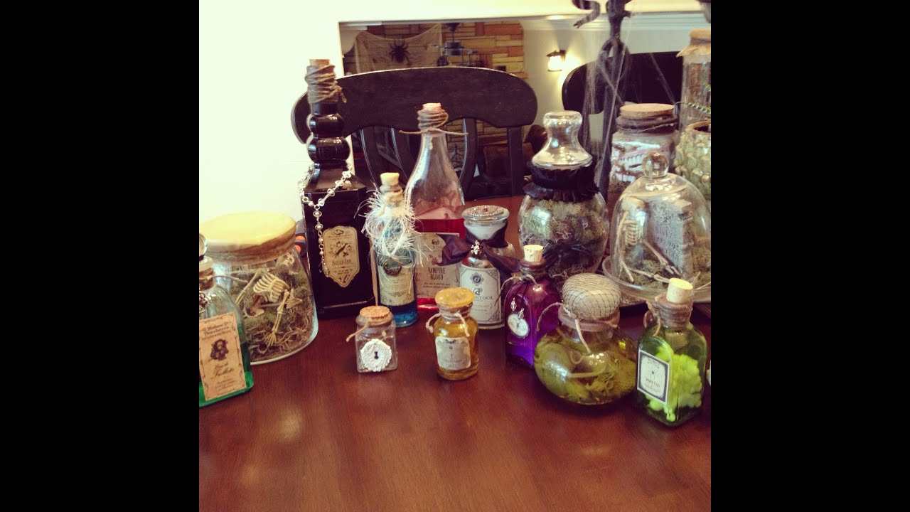 How To Make Halloween Apothecary Jars