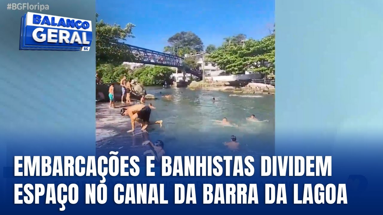 Canal da Barra da Lagoa gera alerta por risco entre barcos e banhistas