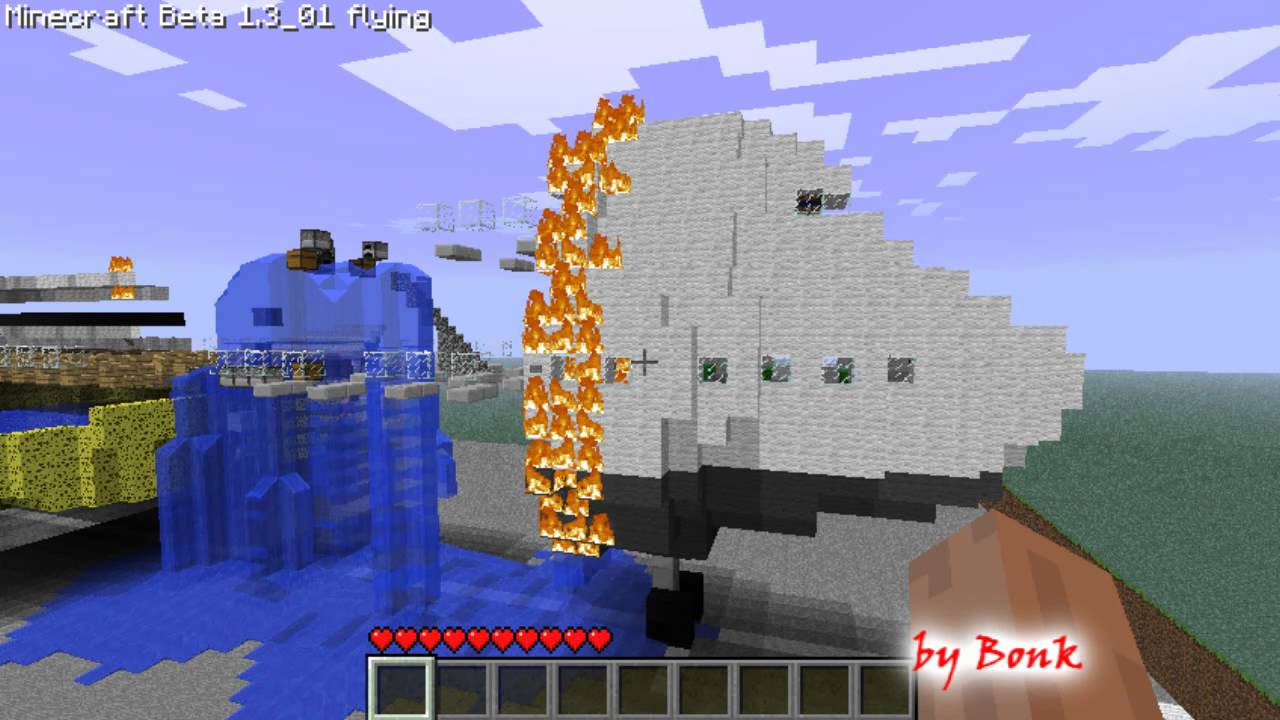 Minecraft: Boeing 747 Engine Fire