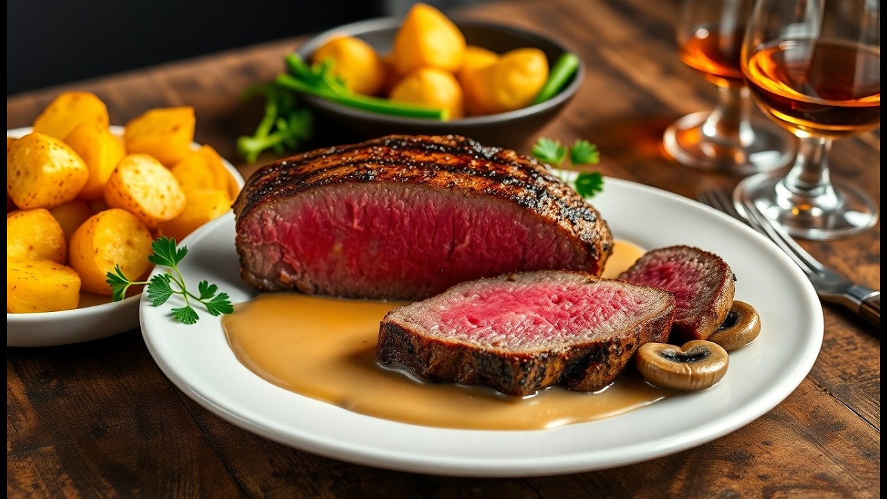 Faux Filet au Cognac  Élégance Culinaire !