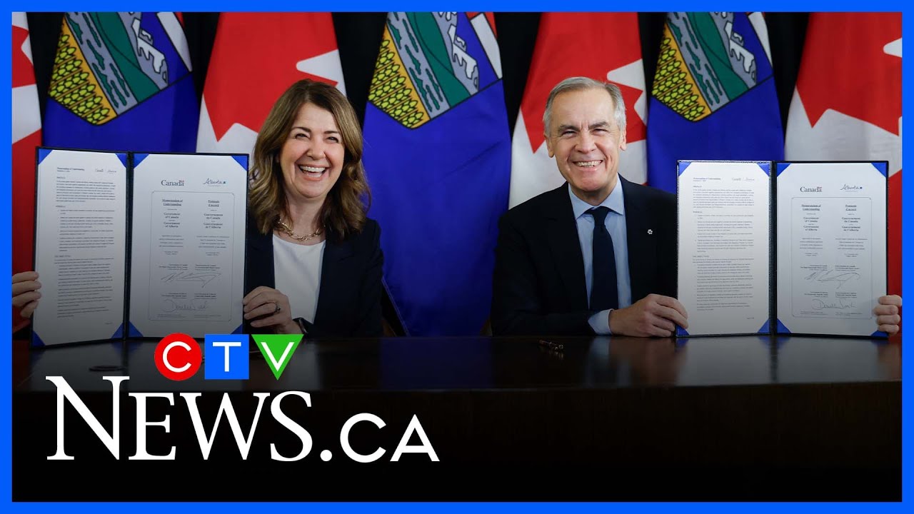 &lsquo;Great day for Albertans&rsquo;: Premier Smith and PM Carney meet on energy deal