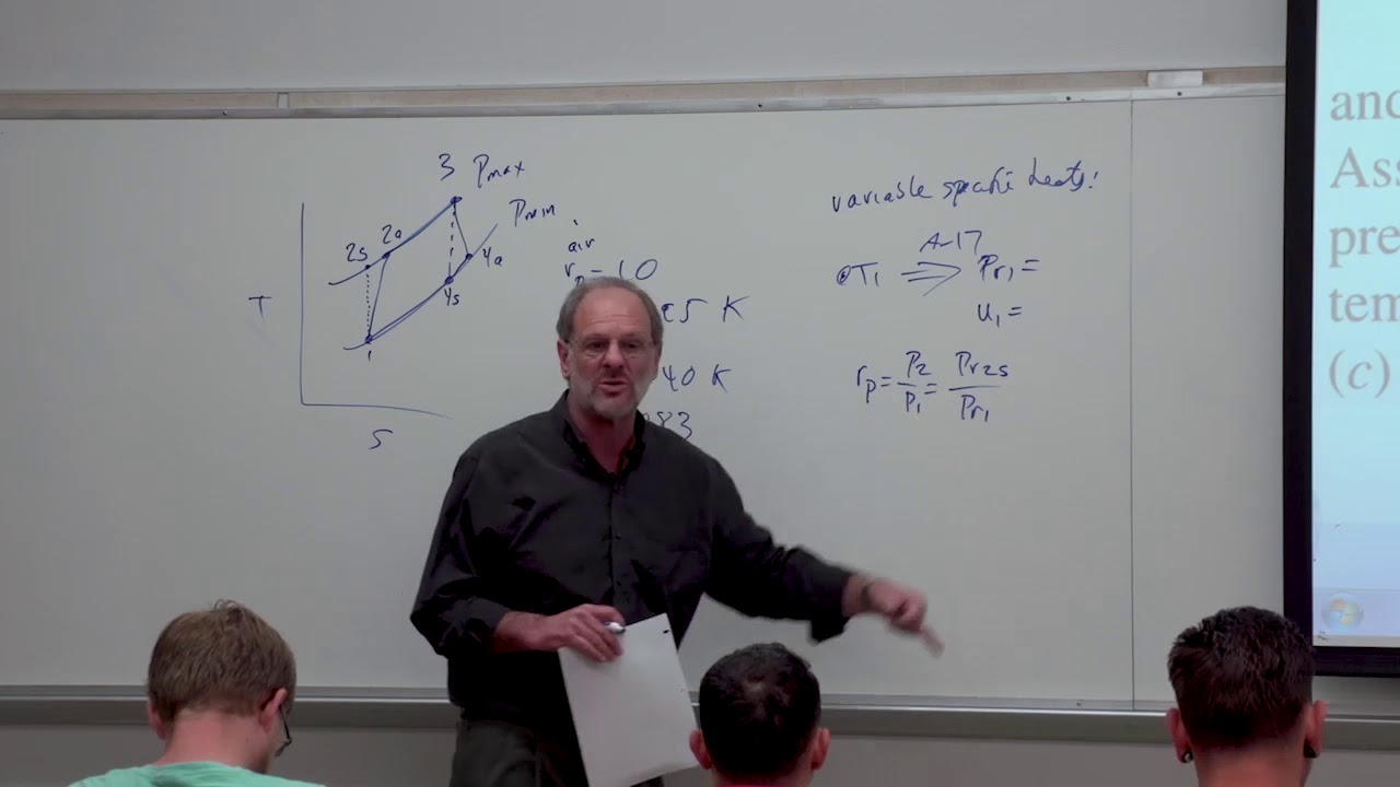 Thermodynamics : Brayton cycle with regeneration, Brayton cycle with intercooling (32 of 51)