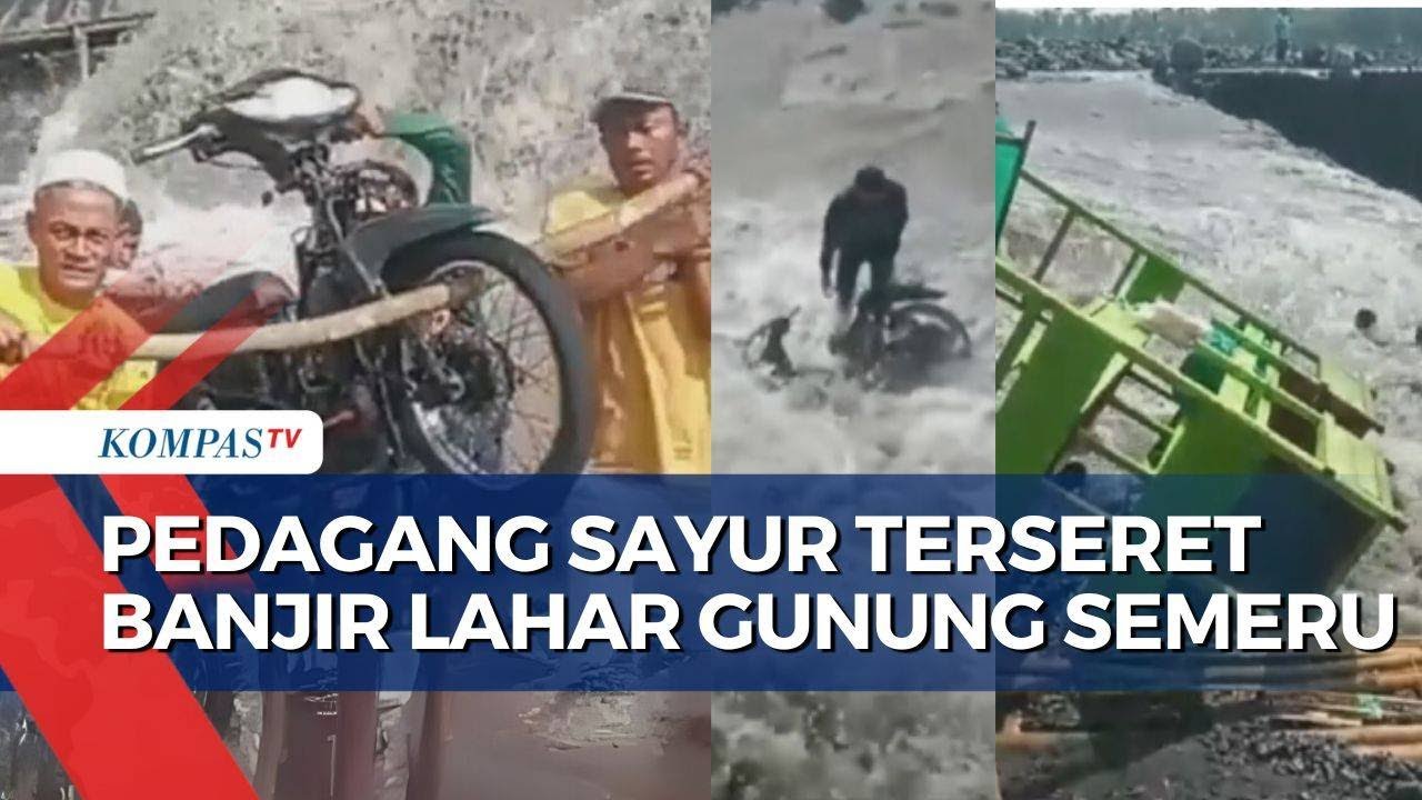 Pedagang Sayur Terseret Banjir Lahar Gunung Semeru, Begini Usaha Warga Tolong Korban