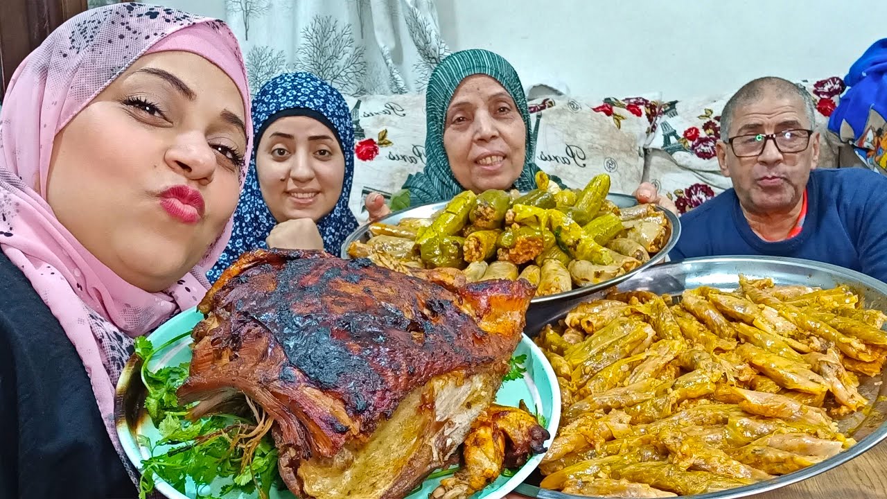 تحدي أكل المحشي مع فخد ديك رومي عملاق لقينا الكنز بمكان وقع على رأسه وجري 🤣