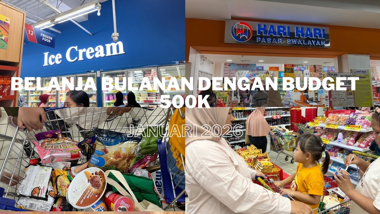 Belanja bulanan di Hari Hari Swalayan