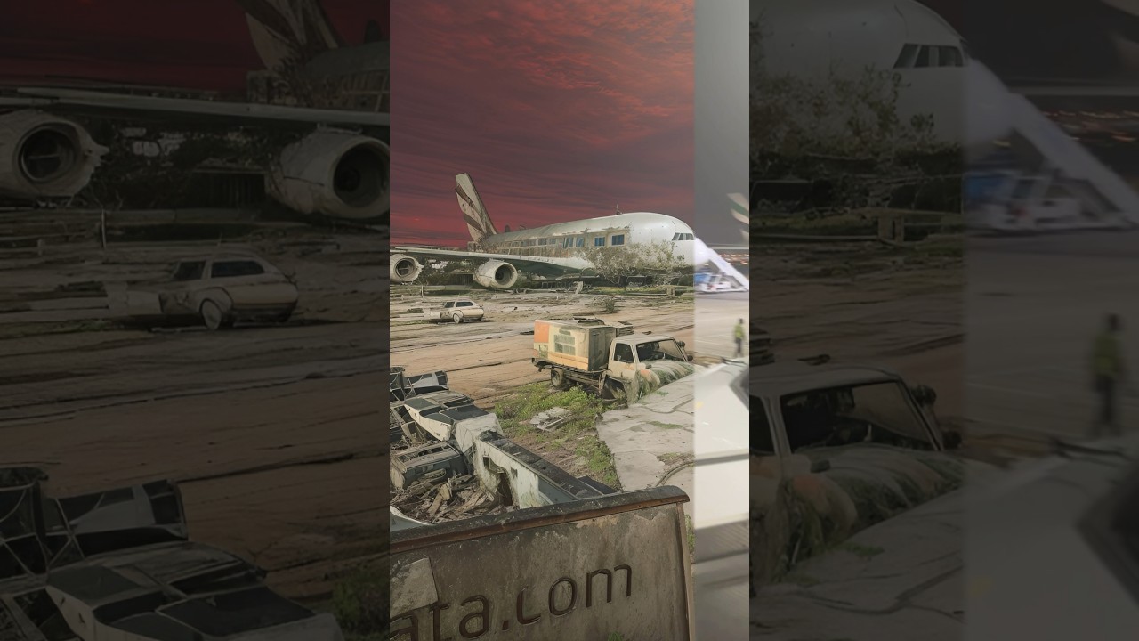 ABANDONED AIRPORT #ai #aivideo #airport #abandoned #emirates #edits #fyp #aiart #photography