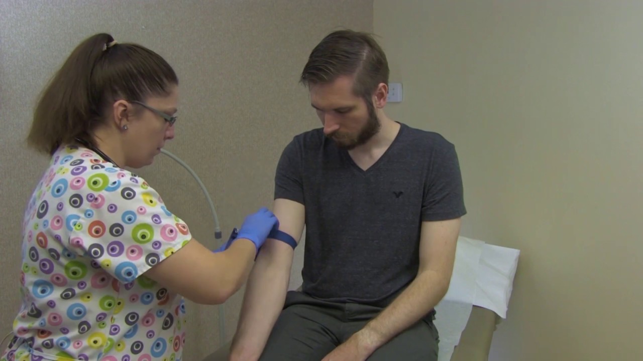Palpating a Vein
