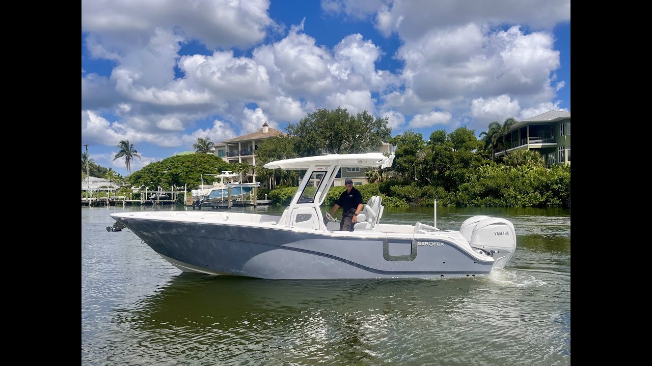 2025 SEA FOX 268 COMMANDER IN WATER WALK AROUND AND RUNNING VIDEO IN SARASOTA, FL