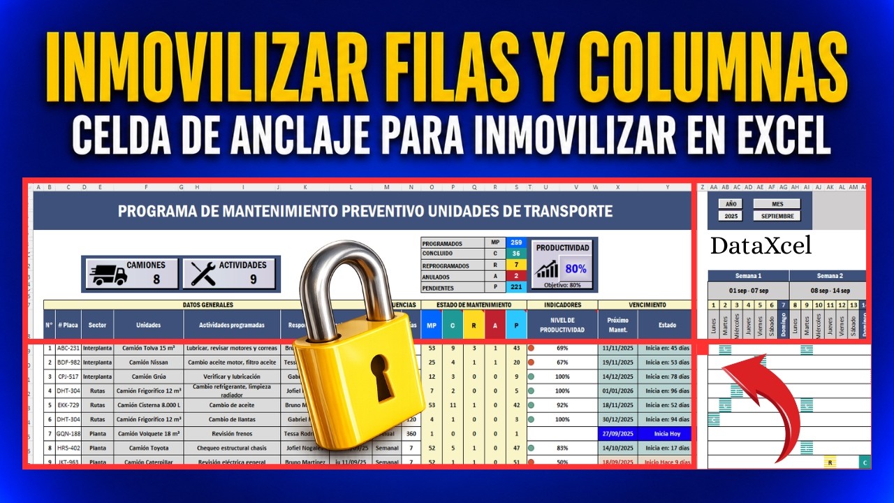 🔒 INMOVILIZAR FILAS Y COLUMNAS EN EXCEL | El Truco PRO 💡 Celda de Anclaje que Nadie Te Explica