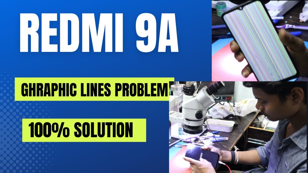Redmi 9A display lines complaint - student mobile - Mobile repairing course in Hyderabad; Redmi 9A