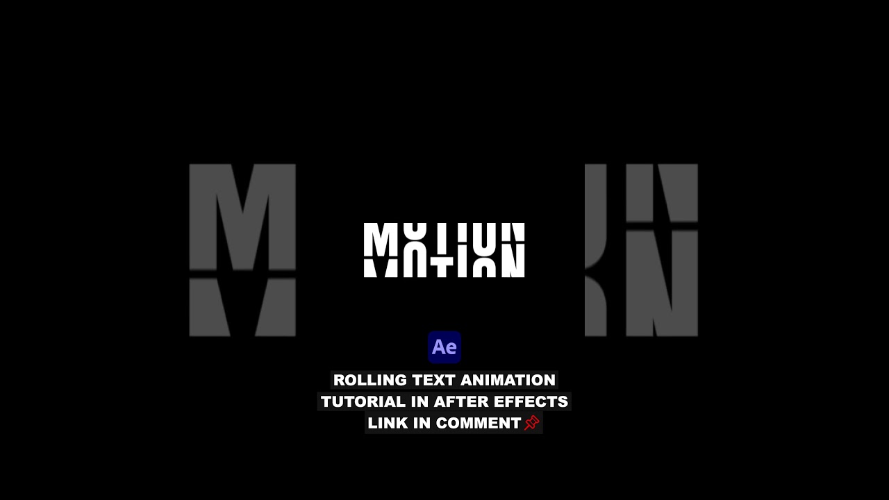Rolling Text Animation in After Effects - After Effects Tutorial | No Plugins Used | ZeeFX