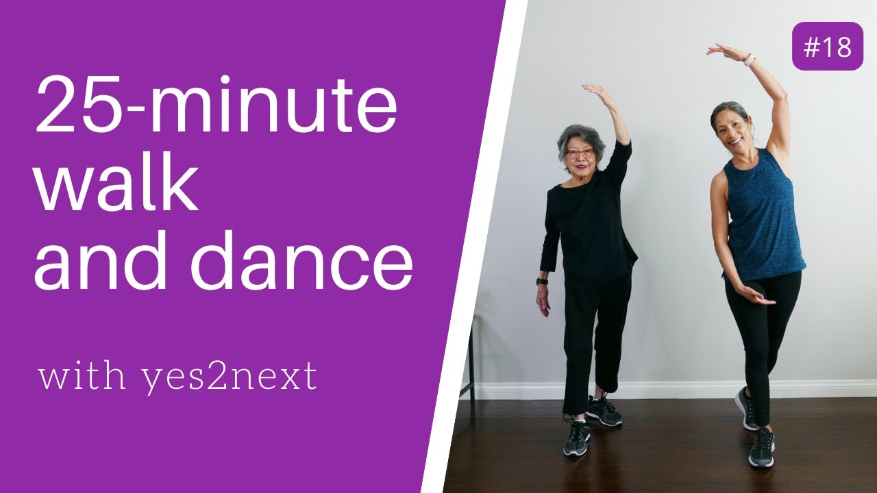 25 minute Walk and Dance Workout for Seniors, Beginner Exercisers