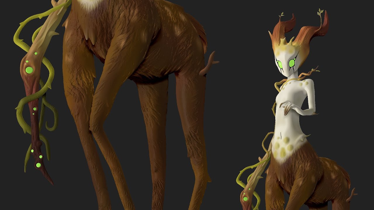 Zbrush Speed Sculpt Timelapse | Centaur of Woods | FULL HD