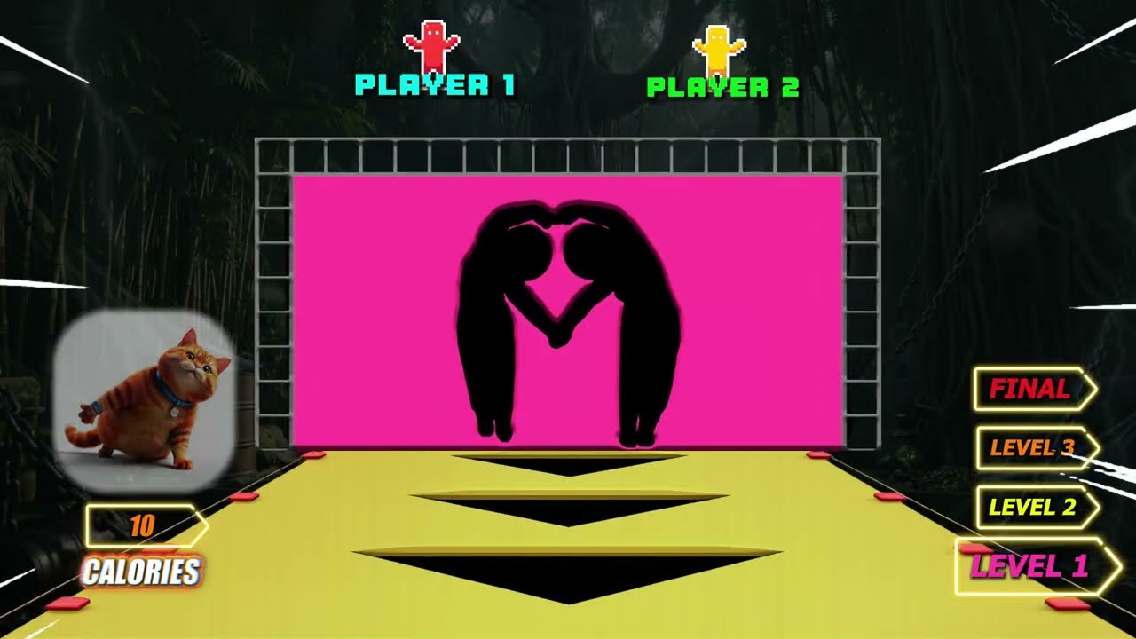 HUMAN TETRIS х 2 Player Co-op👯‍♂️| –500 kcal | Immersive Interactive Warm Up