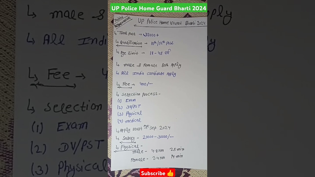 UP Police Home Guard Recruitment 2024 | Home Guard New Vacancy 2024 #uppolice #shorts #upp #viral