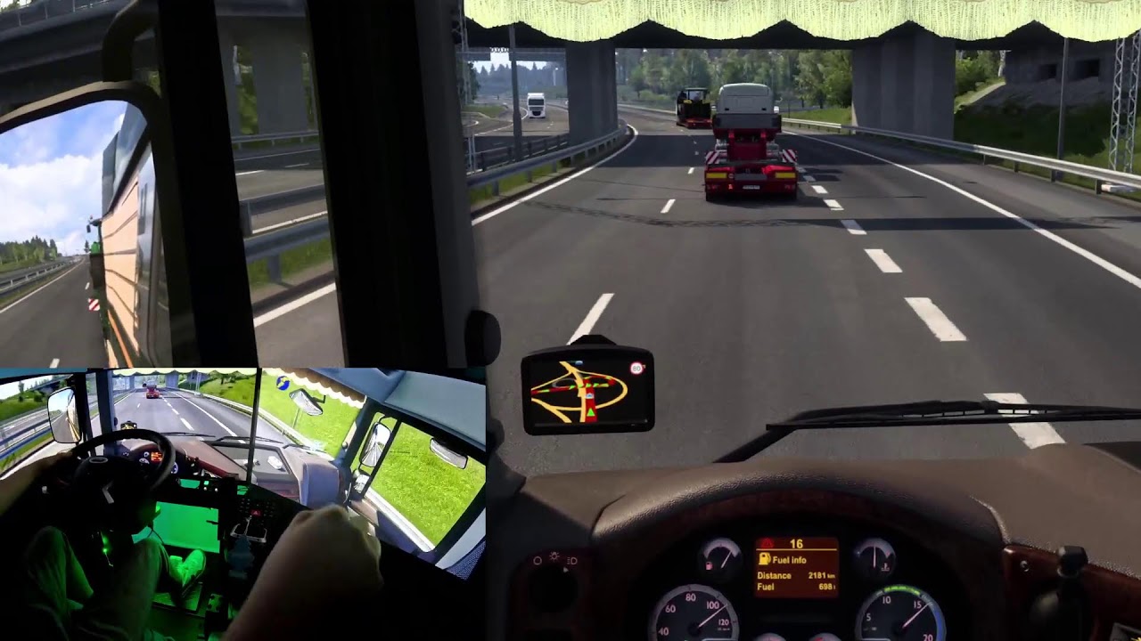 ETS2 SIM RIG HORI Wheel With The Big DAF FX DAY21