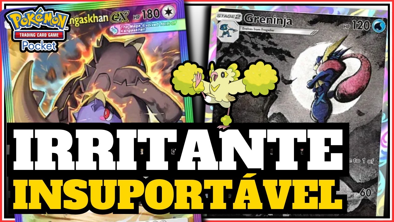 DECK de MEGA KANGHASKAN, GRENINJA e ORICÓRIO é INSALUBRE | Pokémon TCG Pocket