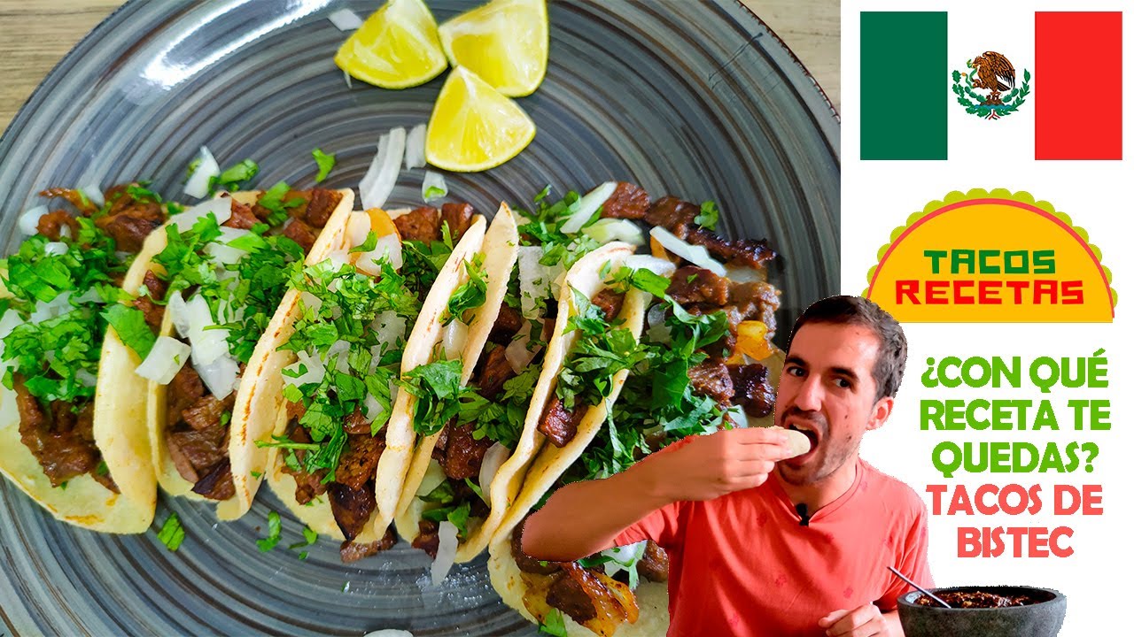 ✌🏻 2 recetas facilísimas de 🌮 TACOS DE BISTEC en casa 🏡