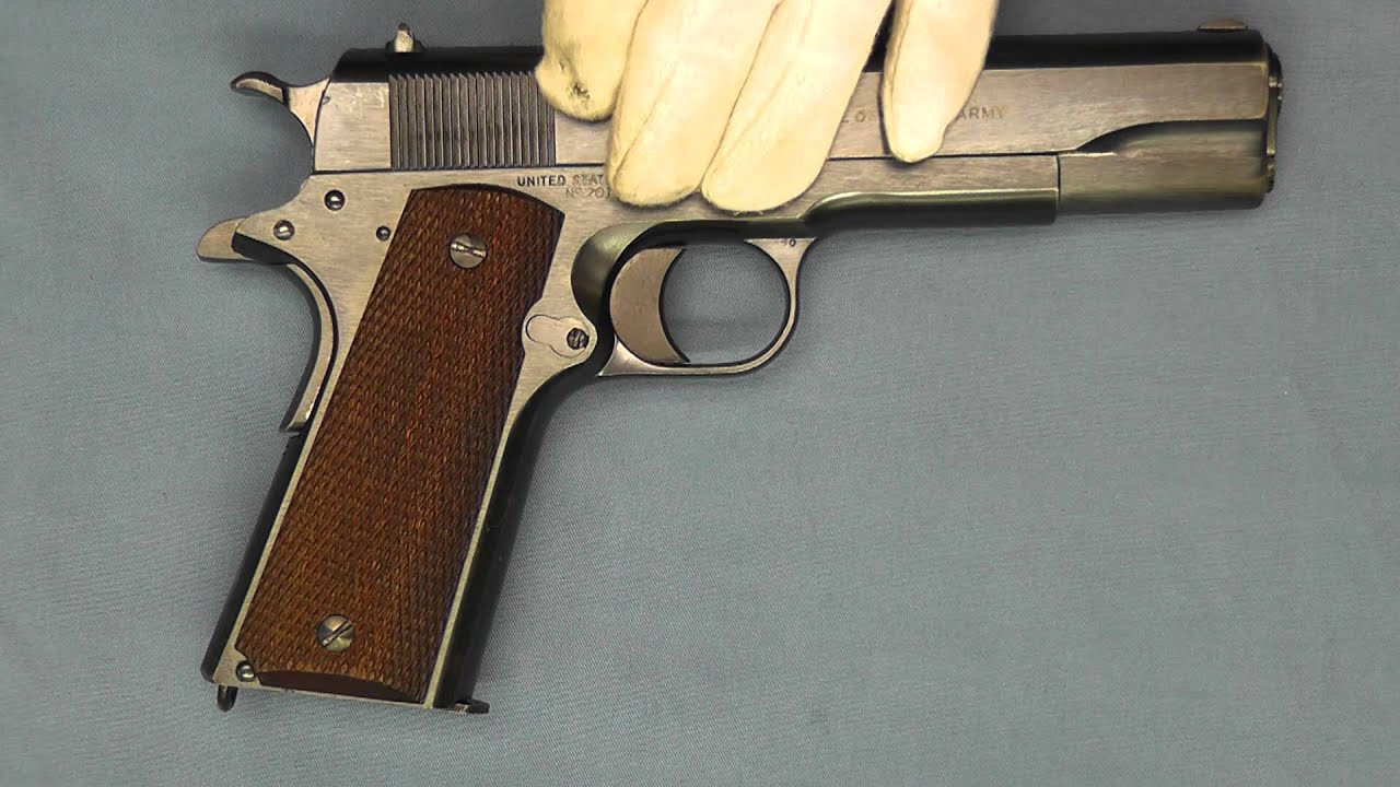 Colt's Model 1911 to 1911A1 .45 ACP Transition Pistol