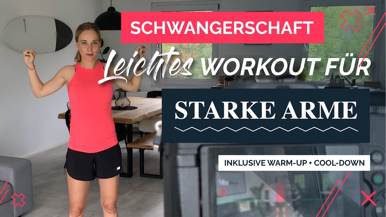Leichtes Oberkörper-Workout für Schwangere (inklusive Warm-Up + Cool-Down) | Ohne Equipment