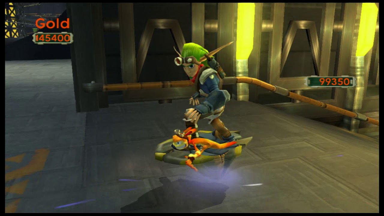 Jak 2: Getting gold on Jet-Board.