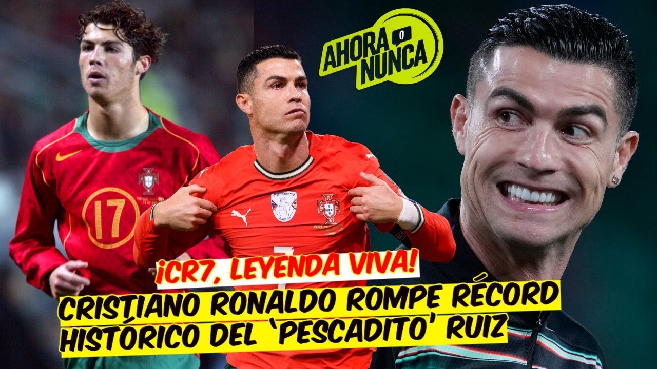 HISTÓRICO. CRISTIANO RONALDO es el MÁXIMO GOLEADOR de eliminatorias mundialistas | Ahora o Nunca