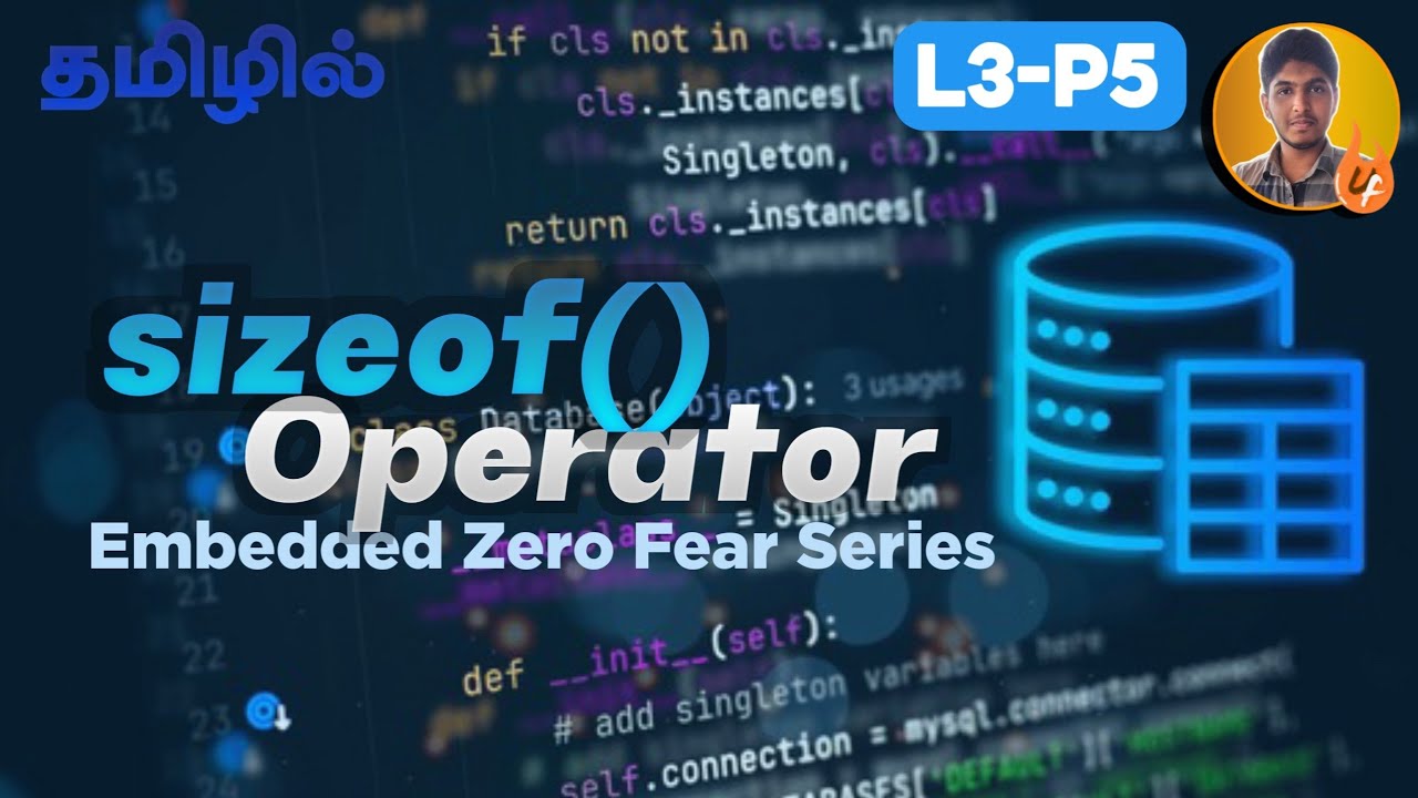 What is sizeof Operator in C and how to use it in Tamil | EZF Series L3-P5