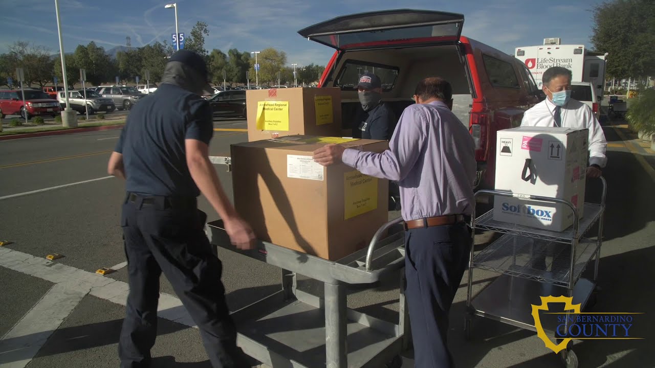 Vaccines to fight COVID-19 arrive in San Bernardino County