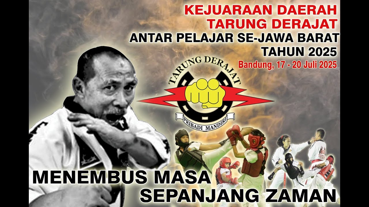 KEJUARAAN DAERAH TARUNG DERAJAT ANTAR PELAJAR SE-JAWA BARAT - HARI KETIGA MATRAS 1 #tarungderajat