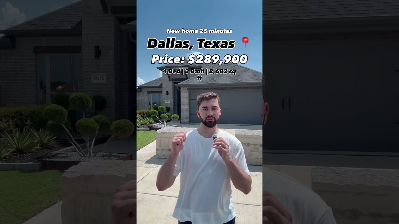 New Construction Homes in DFW Under $300K 🏡 | 3 Bed 2 Bath | $7,500 Closing Cost Incentive