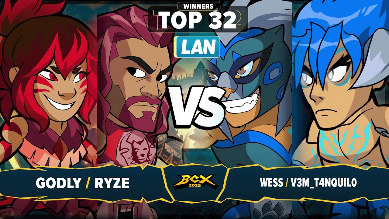 Godly & Ryze vs Wess & V3M_T4NQUIL0 - Top 32 - Brawlhalla World Championship 2025 - LAN 2v2