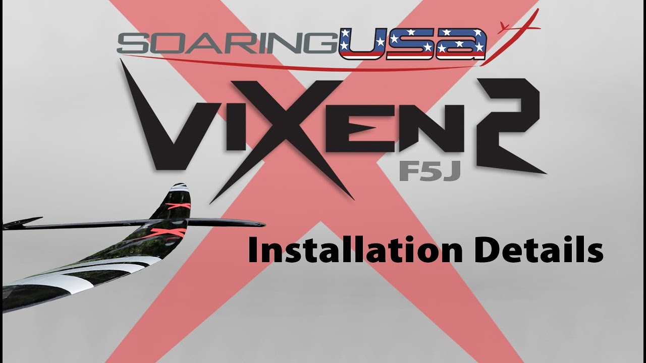 VIXEN 2 F5J Cross Tail Glider Final Installation Tips and Power System Set Up