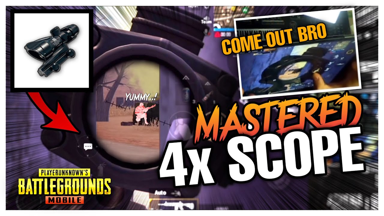MASTERED 4x SCOPE!!... AND IT HAPPEND..! - PUBG MOBILE