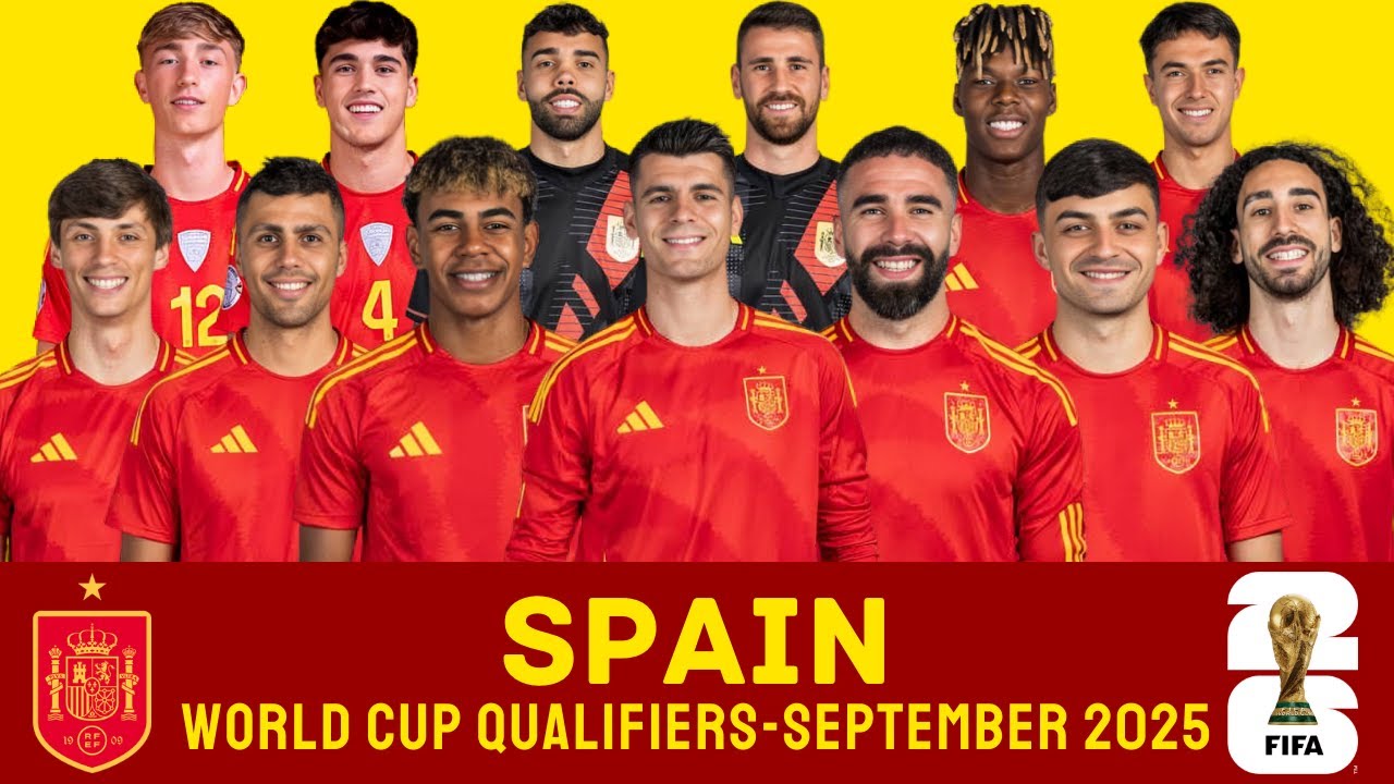 Spain Squad For September 2025 | FIFA World Cup Qualifiers September 2025 | Spain Squad 2025