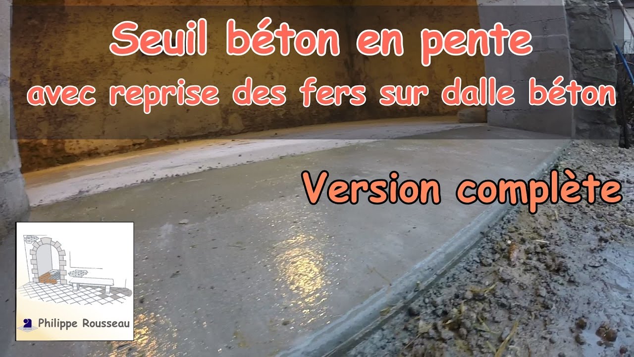 seuil en beton accès grange