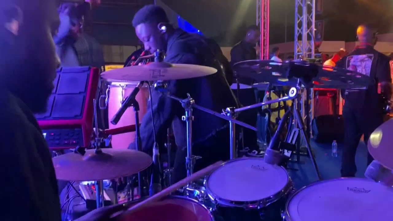 Liquor On The Beach With Kidi X Afroharmonyband 🔥🔥 #drumcam #musicconcert