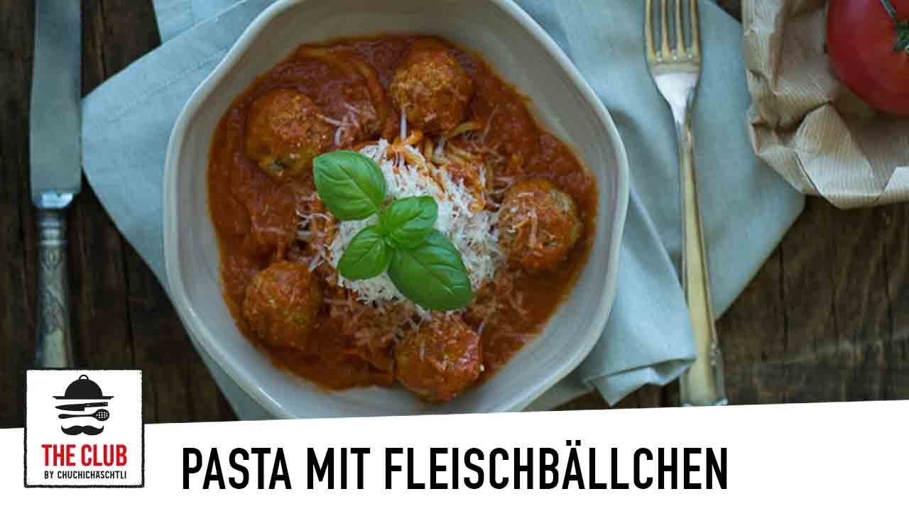 Pasta mit Fleischbällchen | theclub.ch | Rezept #123