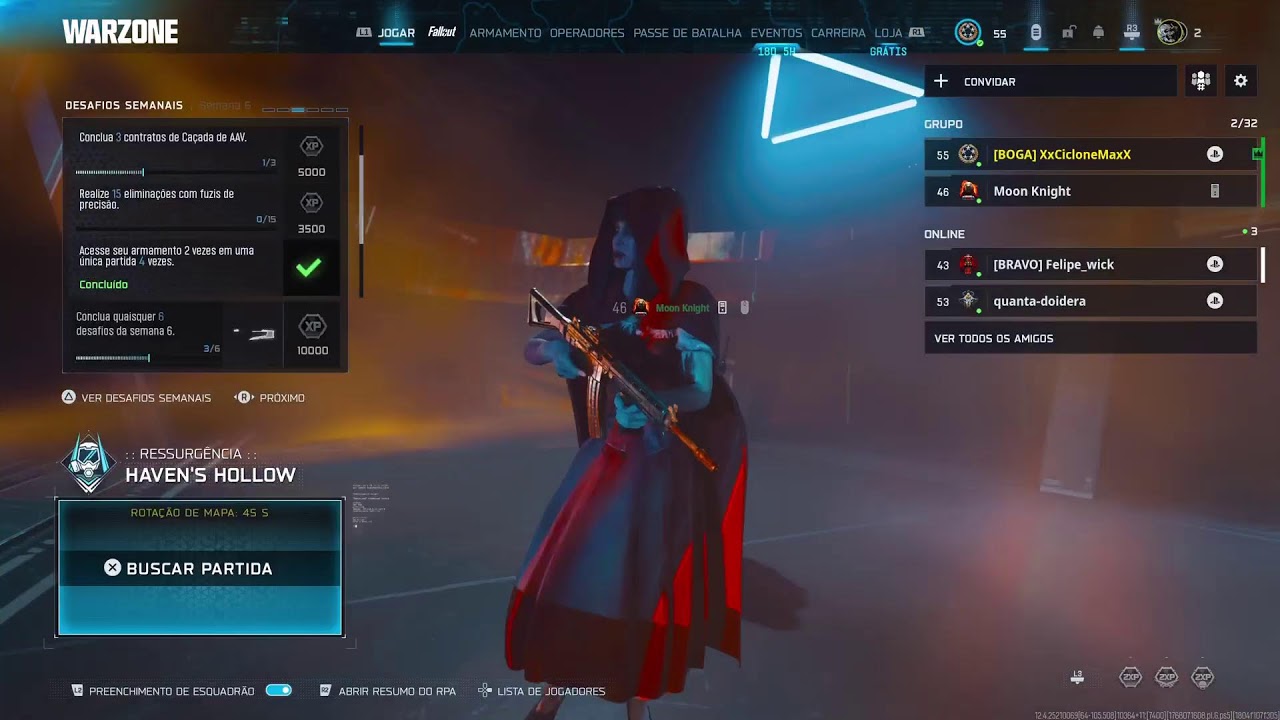 Warzone move Ps5