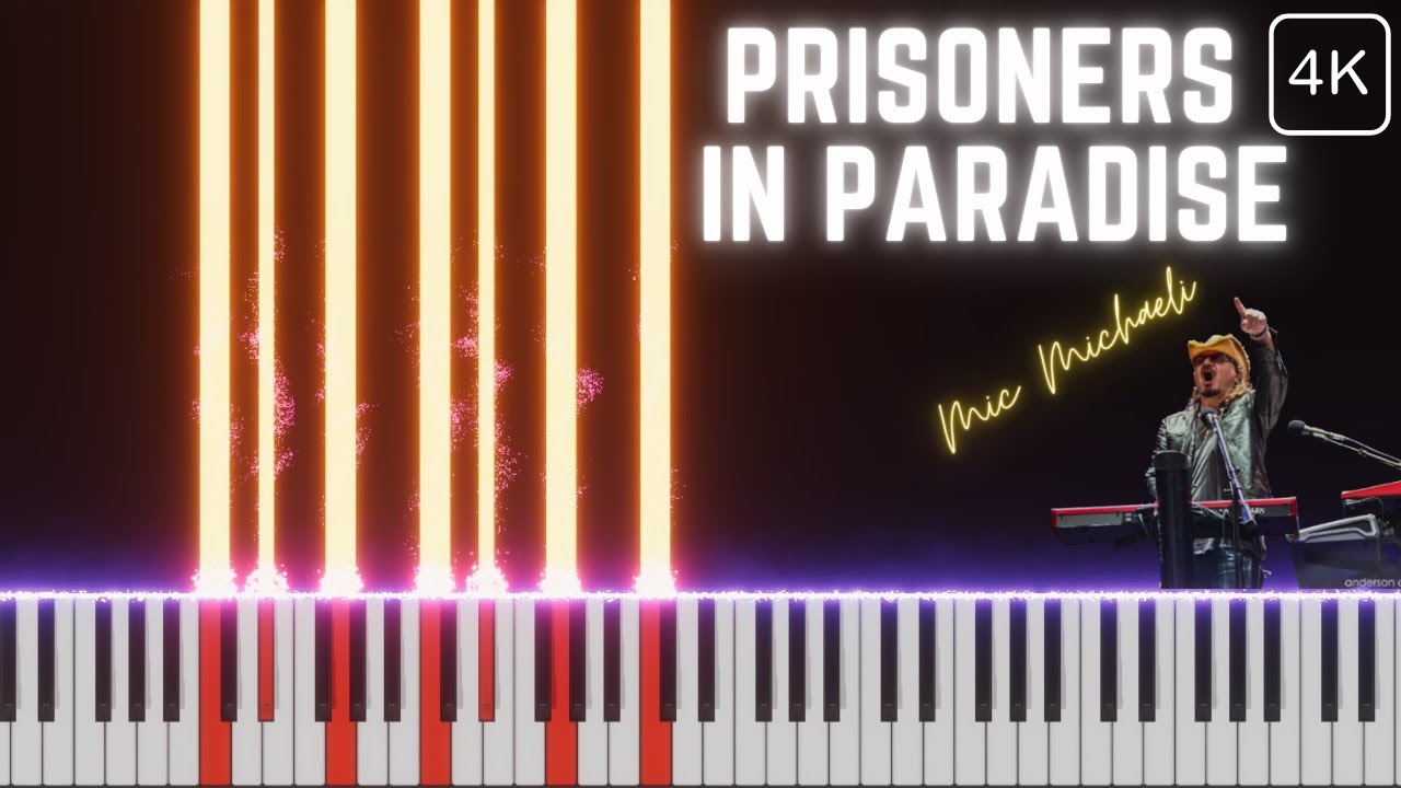 Prisoners in Paradise (EUROPE) Piano Score Tutorial in 4K [Mic Michaeli Tribute] #europe #pianoscore