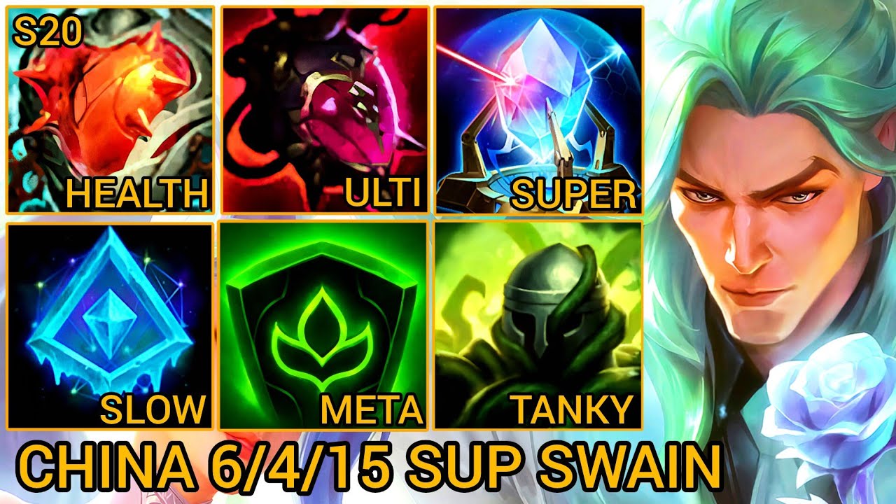 SWAIN Is Lowkey OP Support - China Wild Rift New Build & Runes By Tiarty