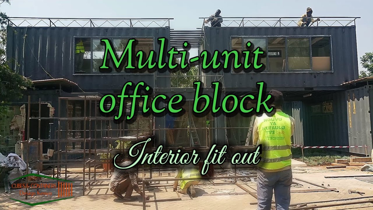 10x20ft Shipping Container office Block Fit Out | Interior Design