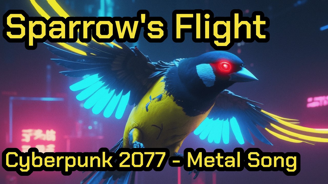 Sparrow's Flight | Cyberpunk 2077 | Cyber Metal song