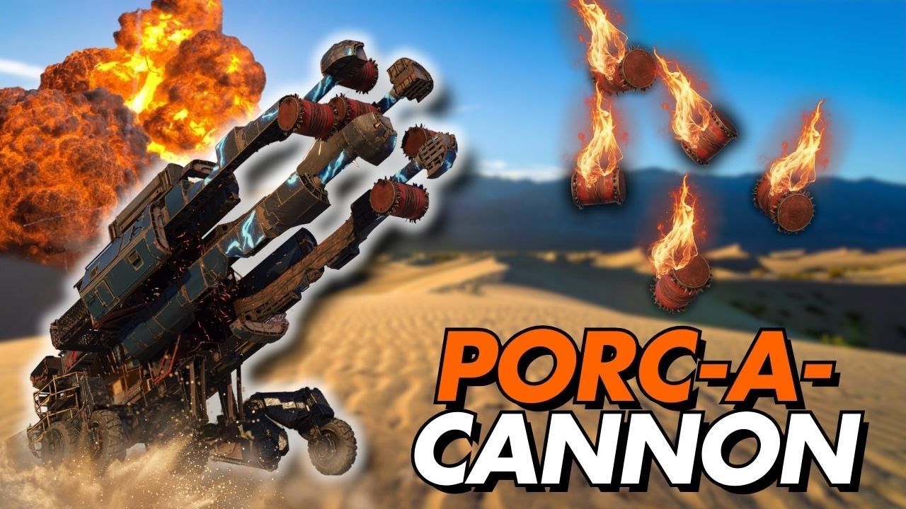 THIS PORC-A-CANNON LAUNCHES PORCS OVER ANYTHING! - Crossout