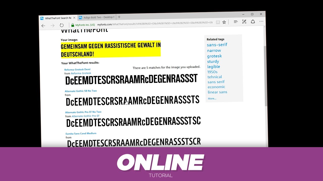 JEDE FONT PER SCREENSHOT FINDEN | WhatTheFont | KBDESIGNZ