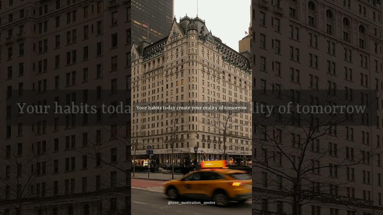 Tomorrow is forged in the crucible of your daily habits.